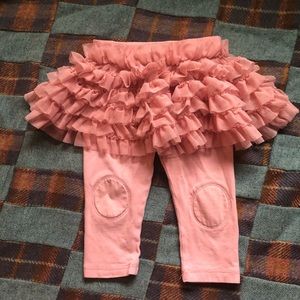 Baby Gap 12-18 months leggings tutu pink patches